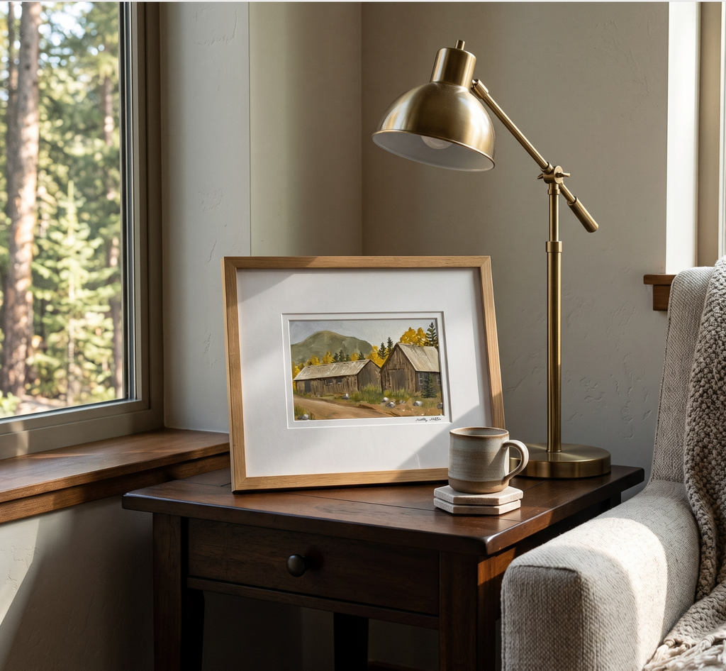 St Elmo in Gold – Original Colorado Aspen Landscape Painting