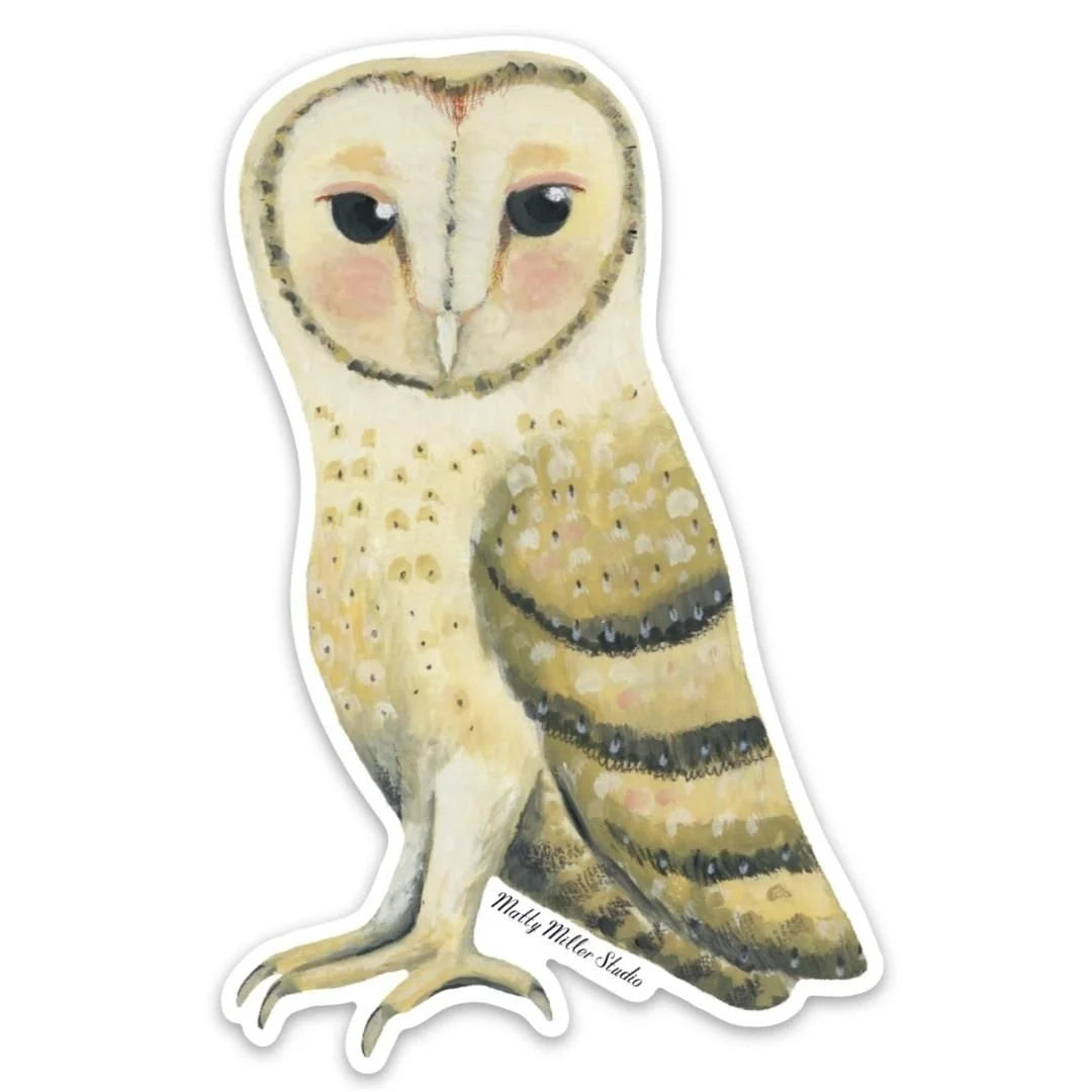 Barn Owl Sticker by Matty Miller