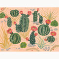 Cactus Garden I, Original Desert Cactus Botanical Painting by Matty Miller