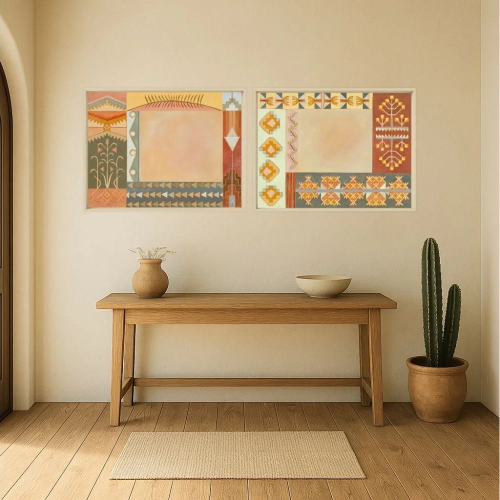 Chamisa, Southwestern Geometric Art Print by Matty Miller