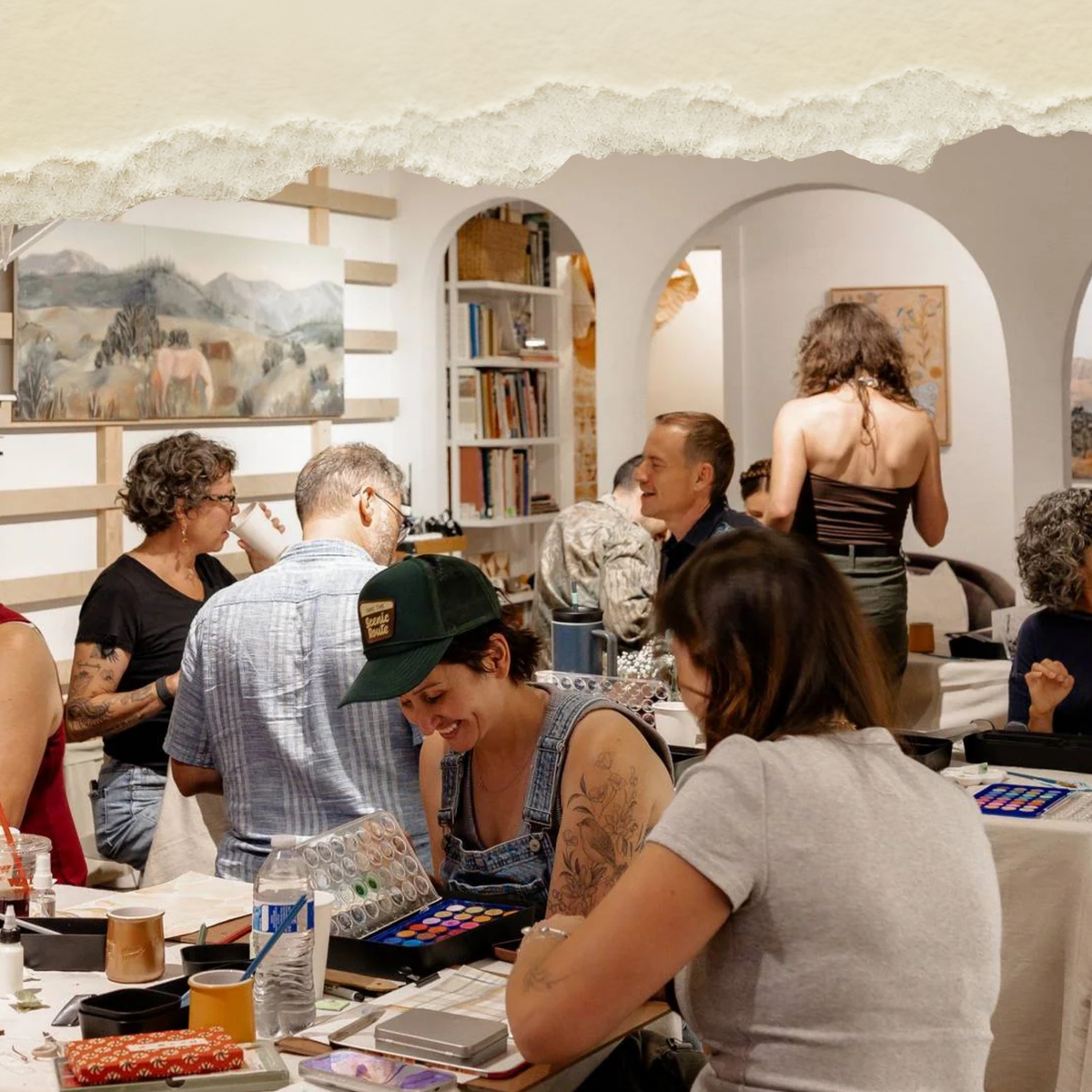 Creative Social adult art night at Matty Miller Studio in Denver