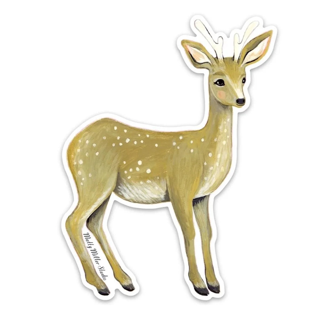 Deer Sticker by Matty Miller
