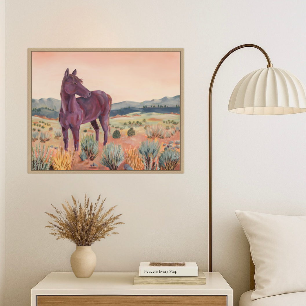 Dune Dance, Original Wild Horse Desert Landscape Painting by Matty Miller