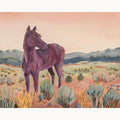 Dune Dance, Original Wild Horse Desert Landscape Painting by Matty Miller