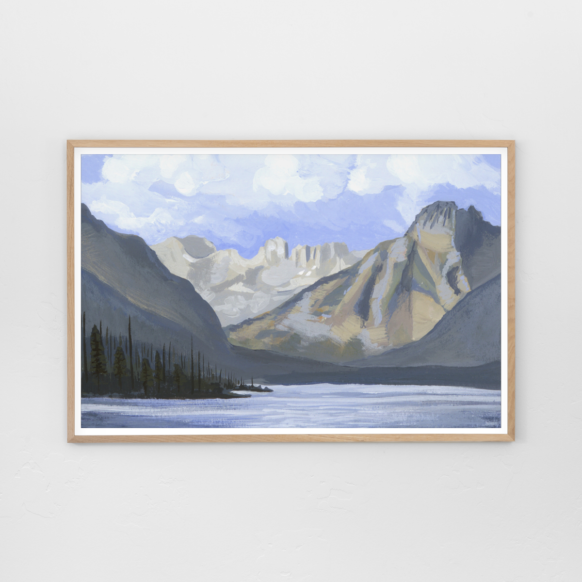 Glacier Drift, Lake McDonald Montana Landscape Art Print by Matty Miller