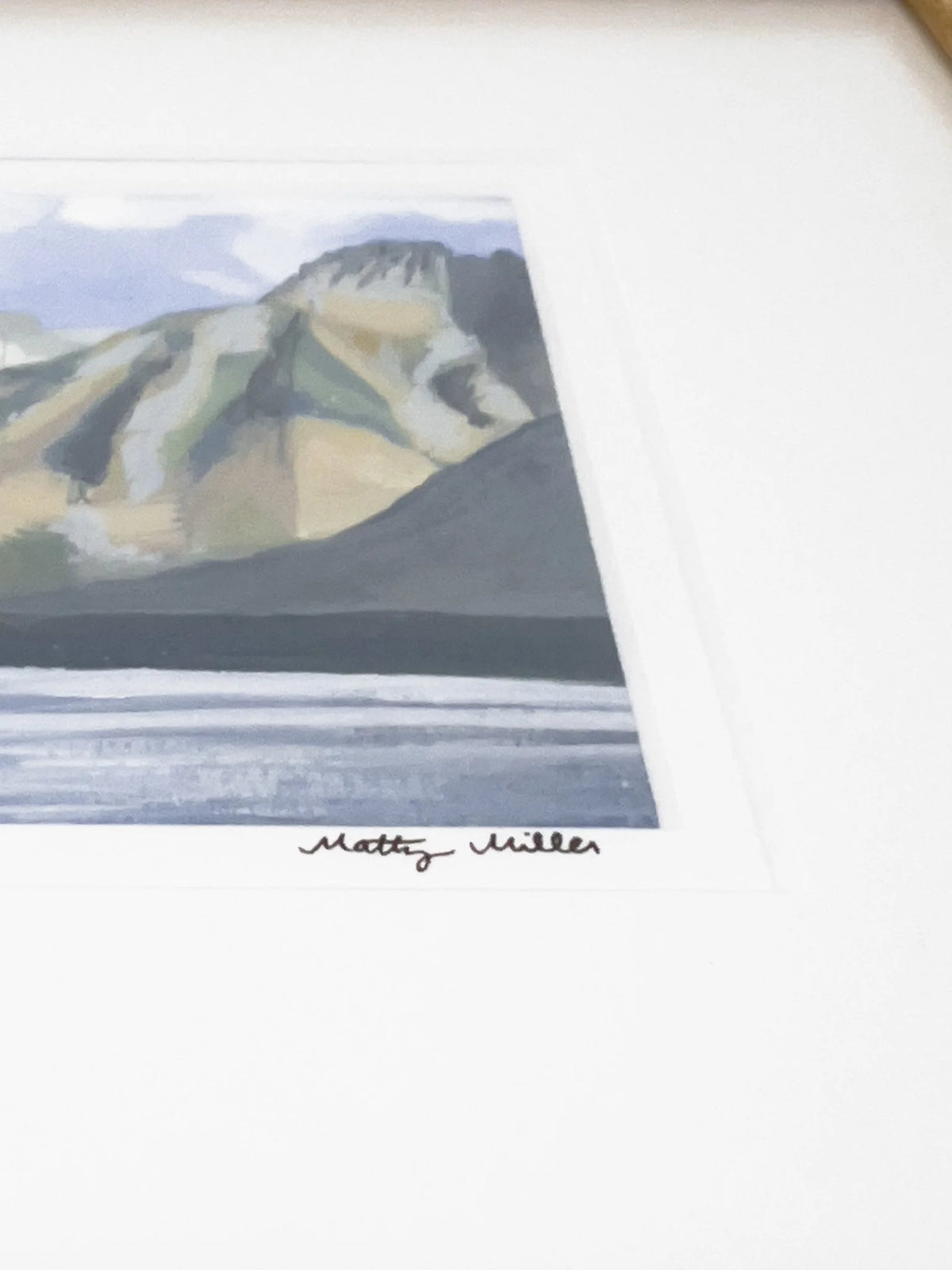 Glacier Drift, Original Lake McDonald Montana Landscape Painting by Matty Miller
