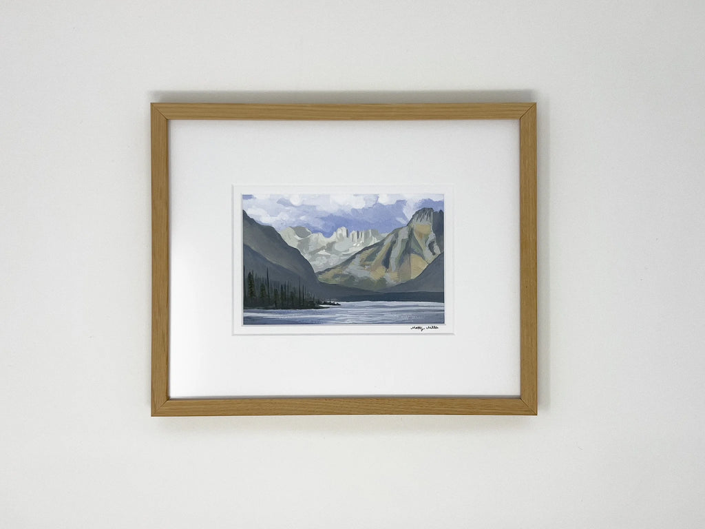 Glacier Drift, Original Lake McDonald Montana Landscape Painting by Matty Miller