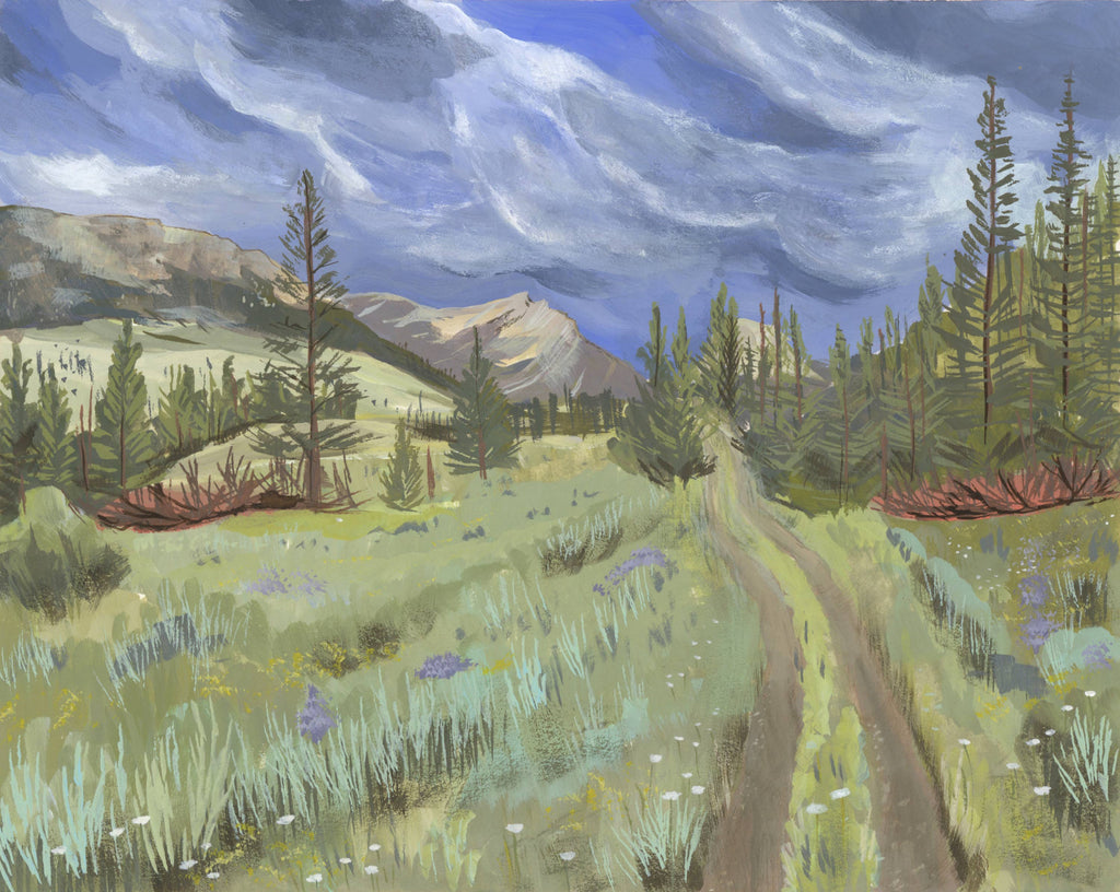 Green River Road, Wyoming Wilderness Landscape Art Print by Matty Miller