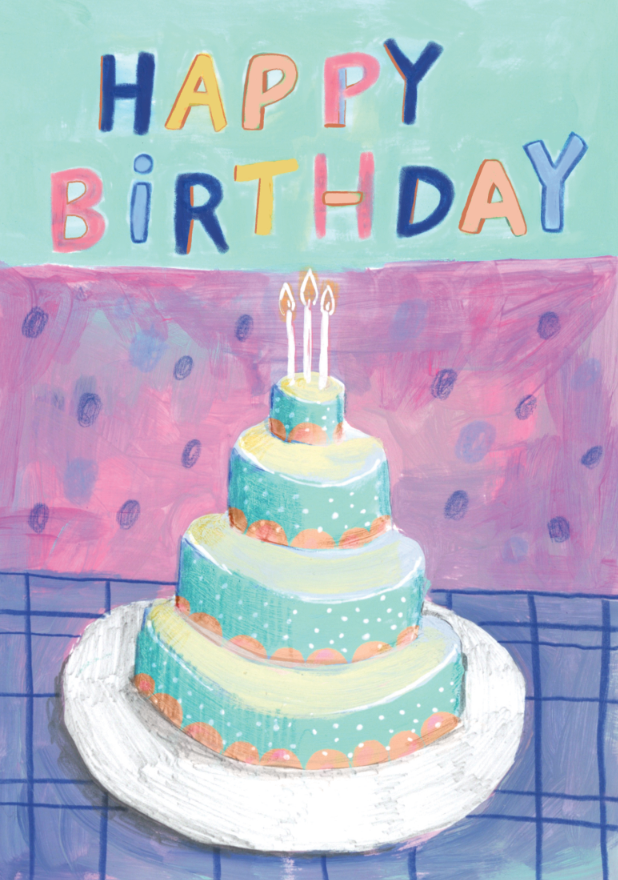 Happy Birthday Greeting Card by Matty Miller