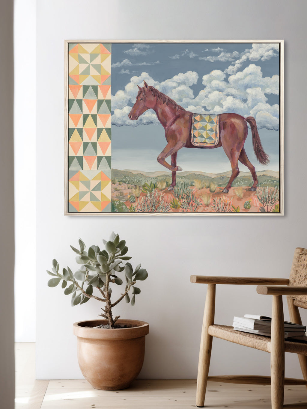 High Desert Horse, Original Southwestern Horse Painting by Matty Miller
