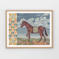 High Desert Horse, Southwestern Horse Art Print by Matty Miller