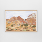 High Road to Abiquiu, New Mexico Landscape Art Print by Matty Miller
