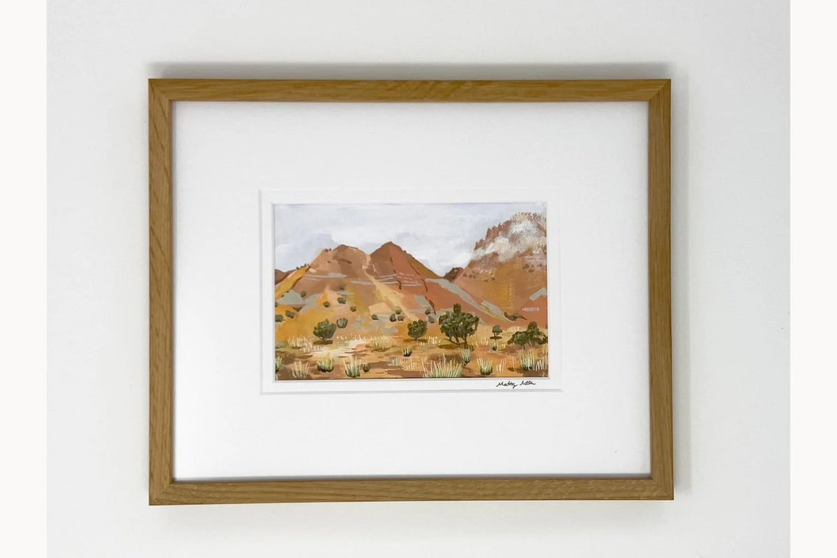 High Road to Abiquiu, Original New Mexico Landscape Painting by Matty Miller