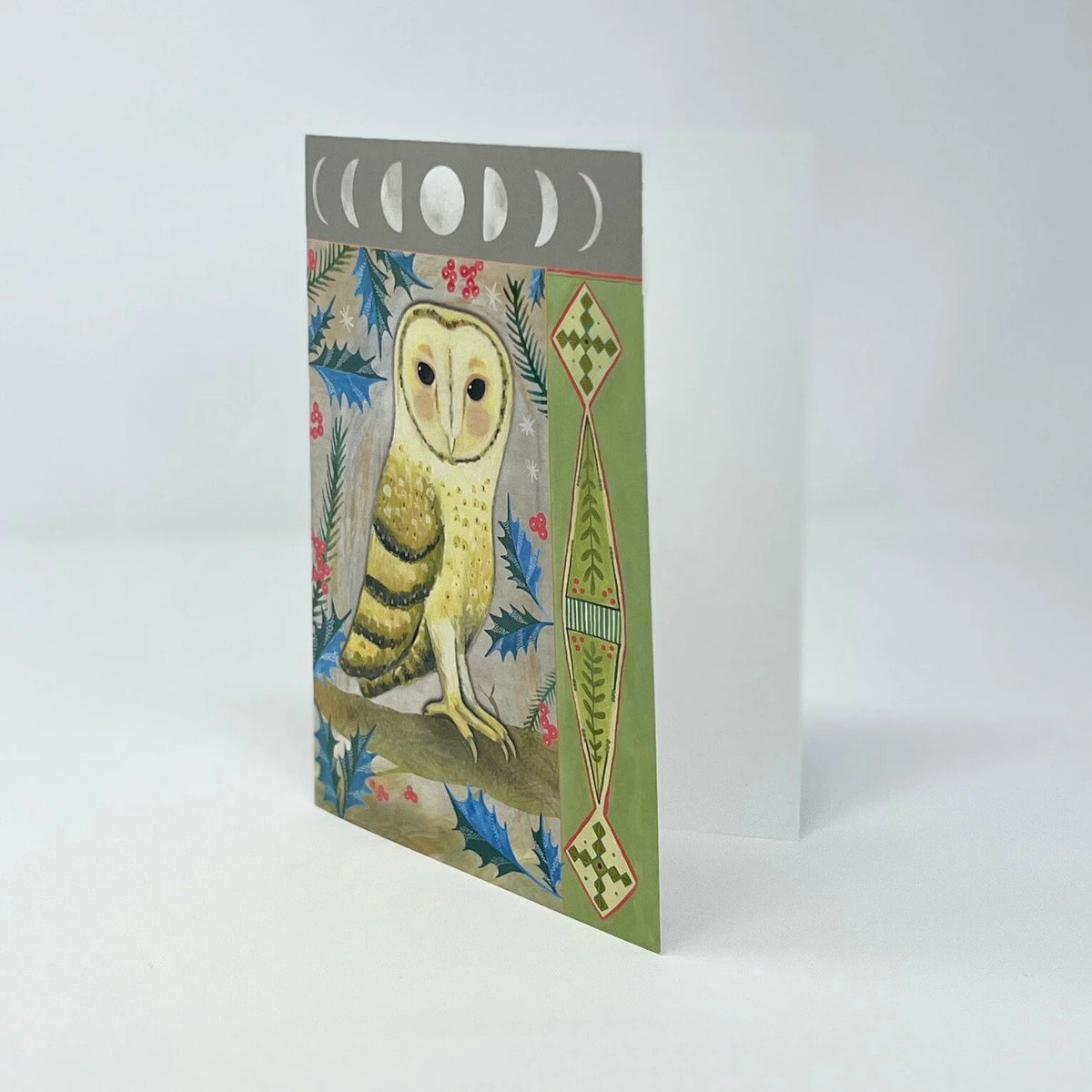 Holiday Owl Greeting Card by Matty Miller