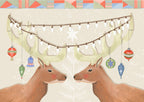 Holiday Reindeer Greeting Card by Matty Miller