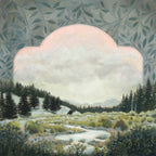 Meadow Portal, Dreamy Mountain Meadow Art Print by Matty Miller