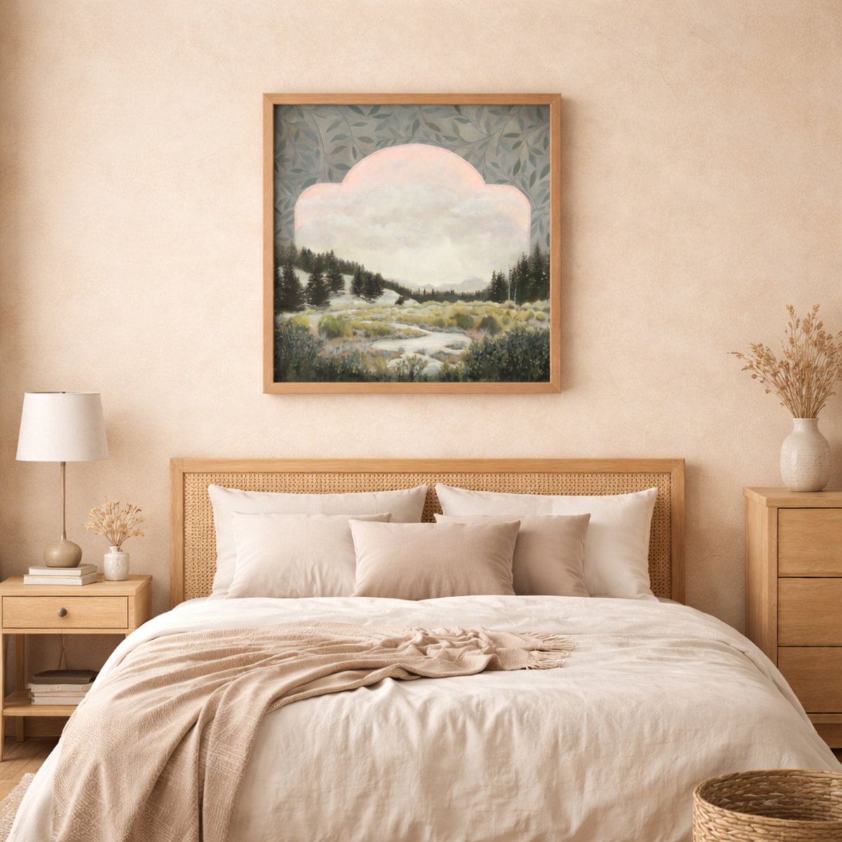 Meadow Portal, Dreamy Mountain Meadow Art Print by Matty Miller