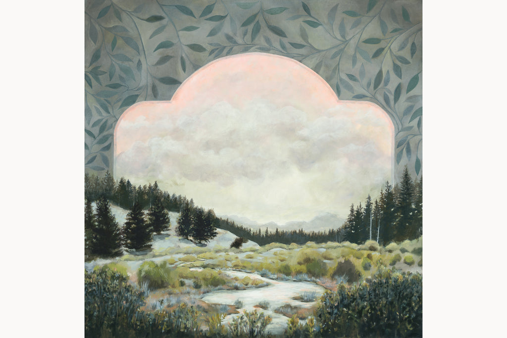 Meadow Portal, original Colorado mountain meadow painting inspired by the Flat Tops by Matty Miller