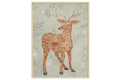 Meadow Sentinel, Original Deer with Floral & Quilt Painting by Matty Miller