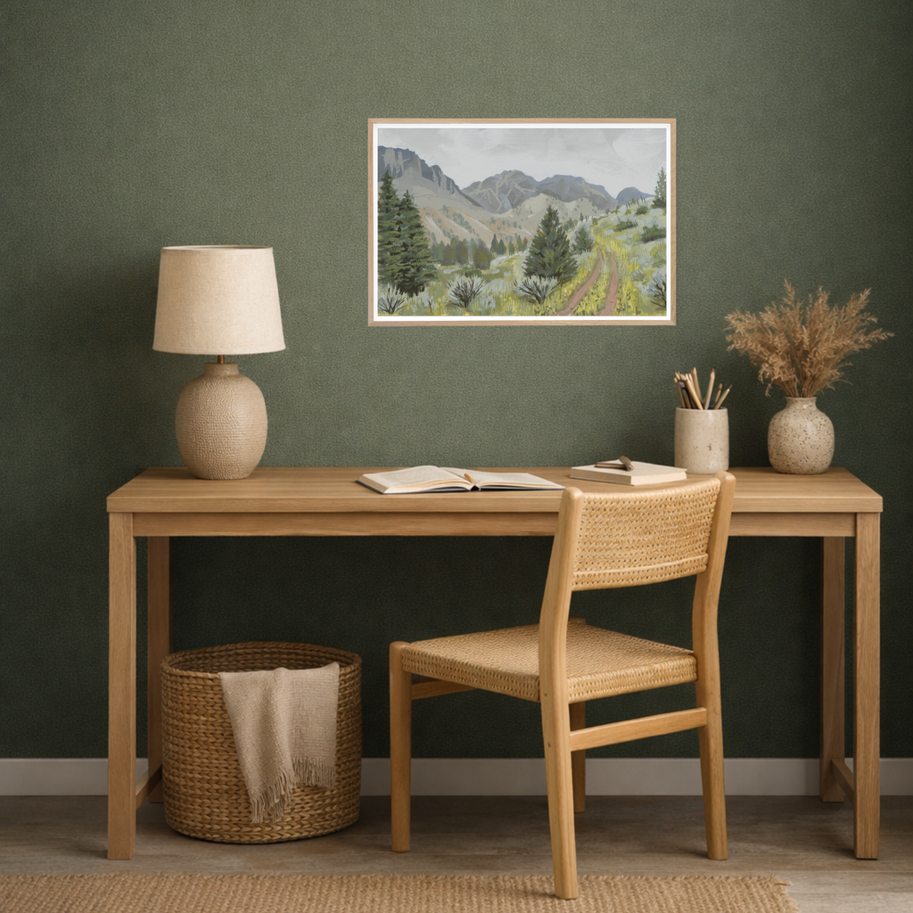 Silent Symphony, Wapiti WY Wildflower Landscape Art Print by Matty Miller