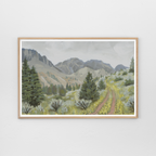 Silent Symphony, Wapiti WY Wildflower Landscape Art Print by Matty Miller