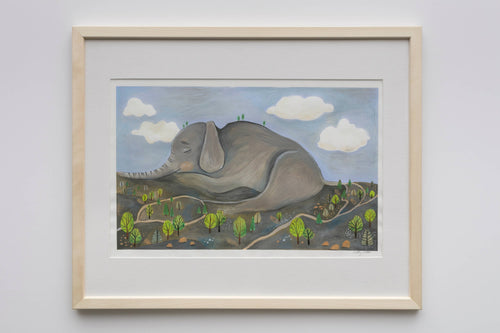 Sleeping Elephant Mountain, Colorado Mountain Landscape Art Print by Matty Miller