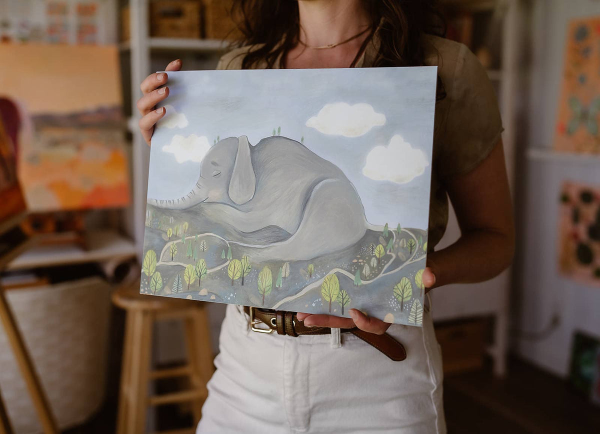 Sleeping Elephant Mountain, Colorado Mountain Landscape Art Print by Matty Miller