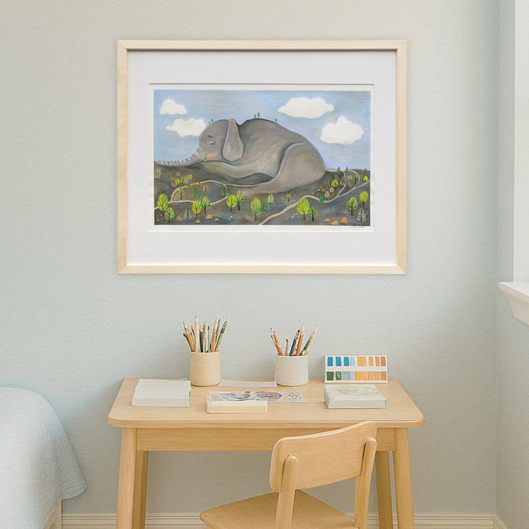 Sleeping Elephant Mountain, Colorado Mountain Landscape Art Print by Matty Miller
