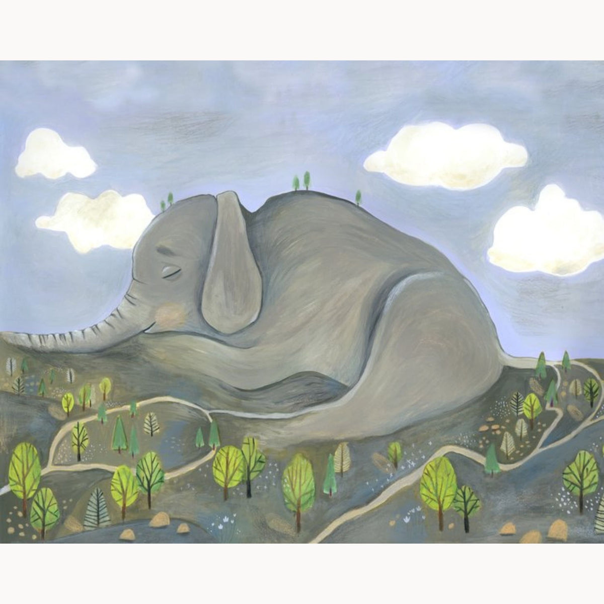Sleeping Elephant Mountain, Colorado Mountain Landscape Art Print by Matty Miller