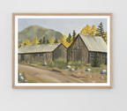 St Elmo in Gold, Colorado Aspen Landscape Art Print by Matty Miller