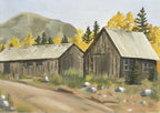 St Elmo in Gold, Colorado Aspen Landscape Art Print by Matty Miller