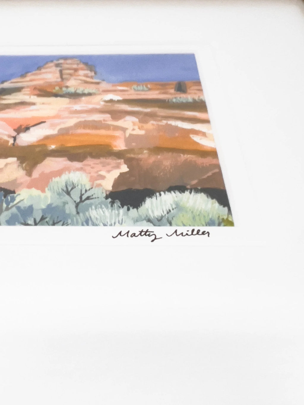 Swiftly through the Sagebrush, Original Western Landscape Painting by Matty Miller