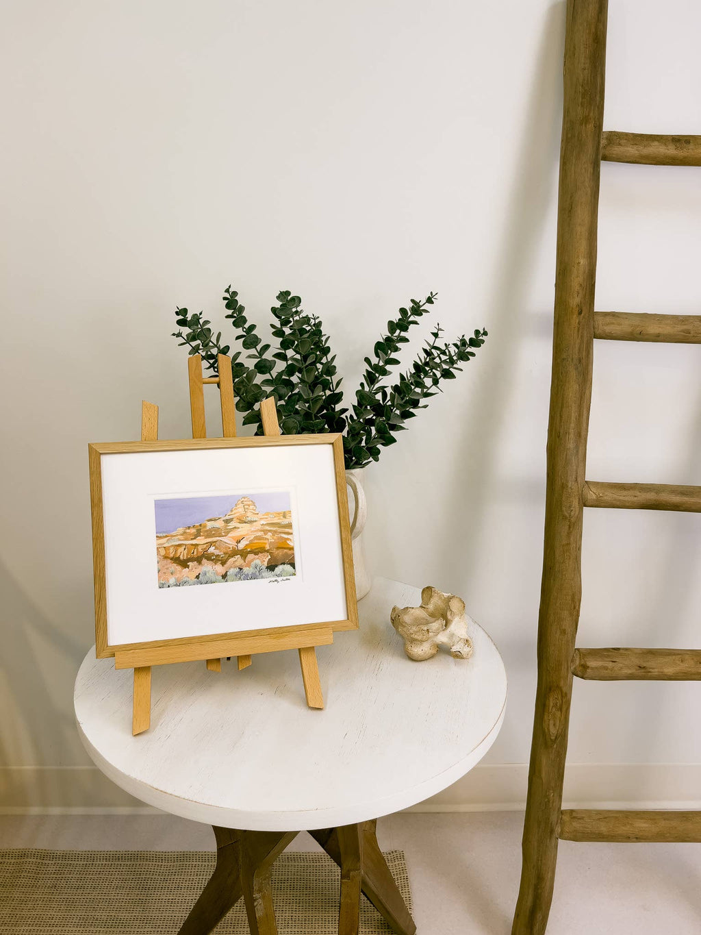 Swiftly through the Sagebrush, Western Desert Landscape Art Print by Matty Miller
