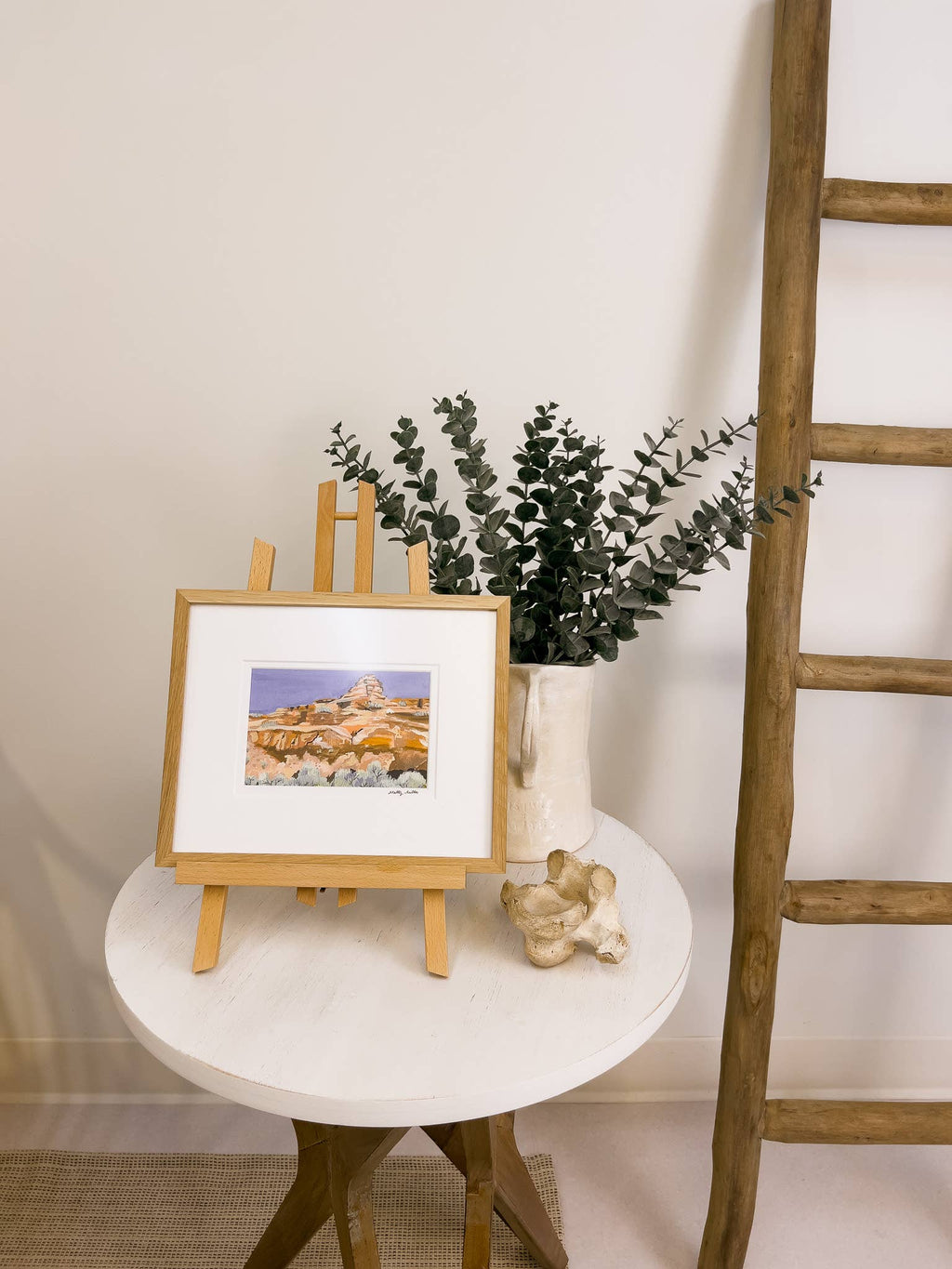 Swiftly through the Sagebrush, Western Desert Landscape Art Print by Matty Miller