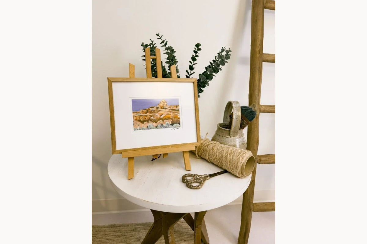 Swiftly through the Sagebrush, Western Desert Landscape Art Print by Matty Miller