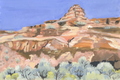 Swiftly through the Sagebrush, Western Desert Landscape Art Print by Matty Miller