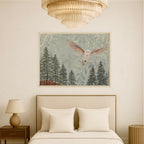 The Flower Thief, Owl & Pasque Flower Art Print by Matty Miller