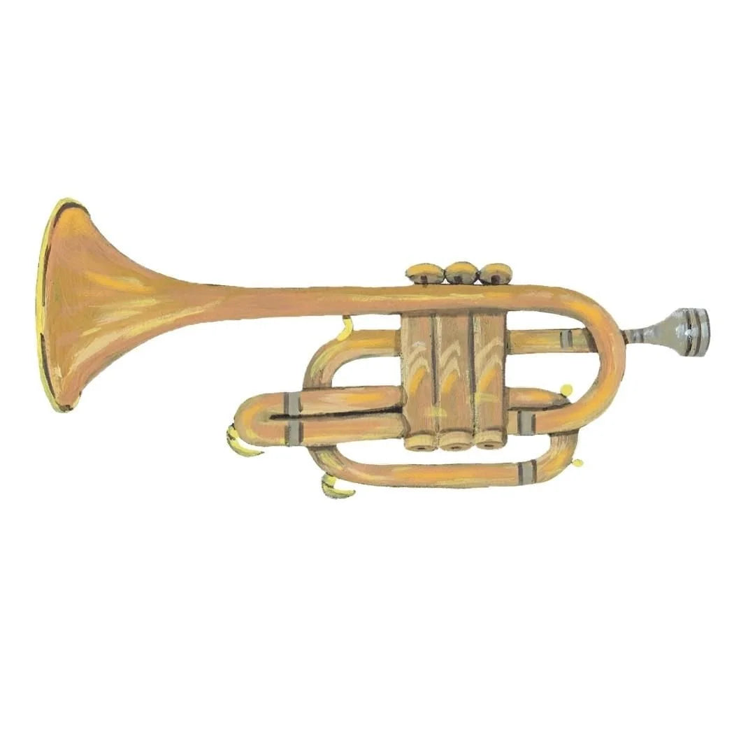 Trumpet Sticker by Matty Miller