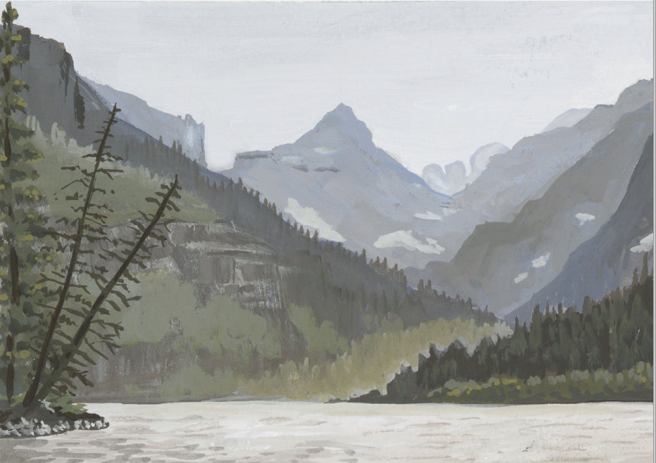 Two Medicine Twilight, Glacier National Park Landscape Art Print by Matty Miller