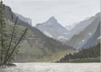 Two Medicine Twilight, Glacier National Park Landscape Art Print by Matty Miller