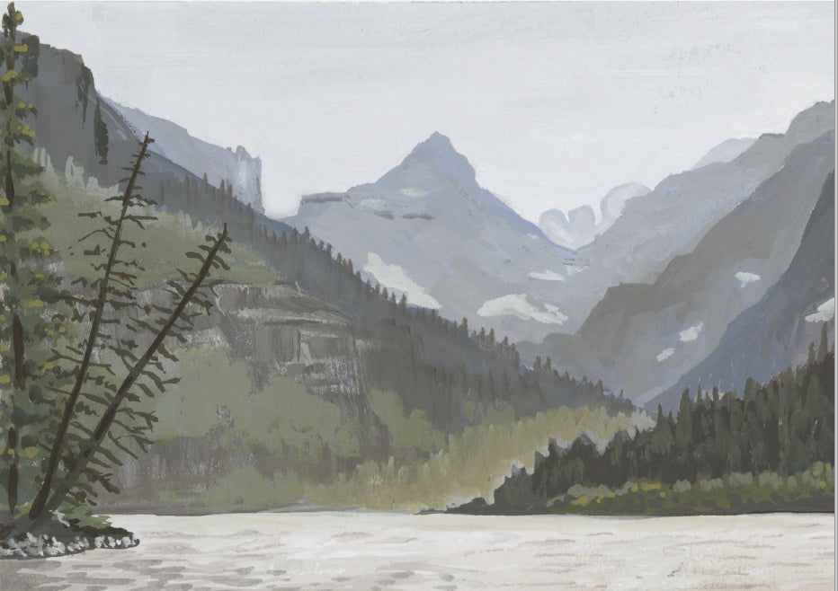 Two Medicine Twilight, Glacier National Park Landscape Art Print by Matty Miller