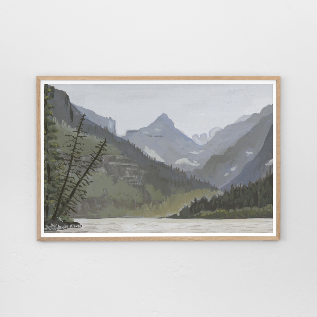Two Medicine Twilight, Glacier National Park Landscape Art Print by Matty Miller