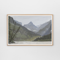 Two Medicine Twilight, Glacier National Park Landscape Art Print by Matty Miller