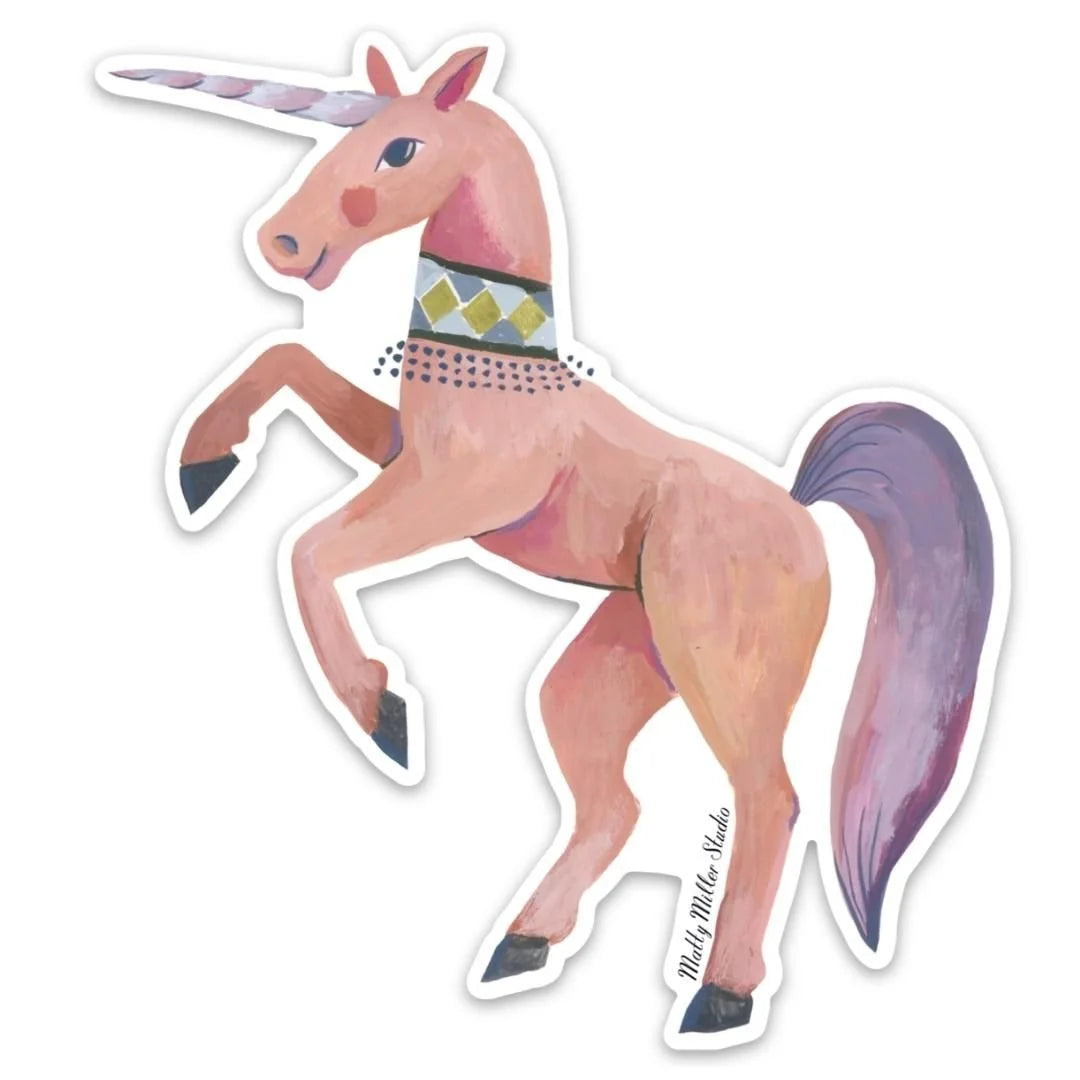 Unicorn Sticker by Matty Miller