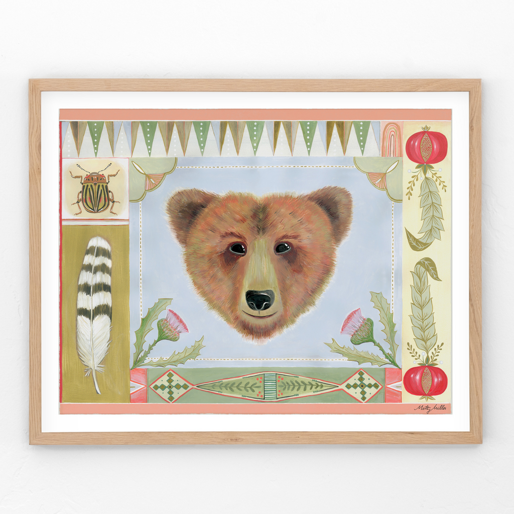Ursa, Bear Art Print by Matty Miller