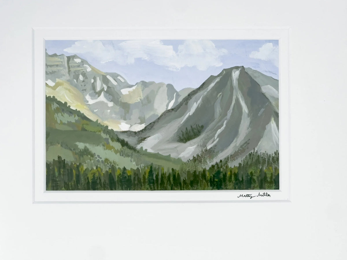Valley View, Original Two Medicine Lake Montana Landscape Painting by Matty Miller