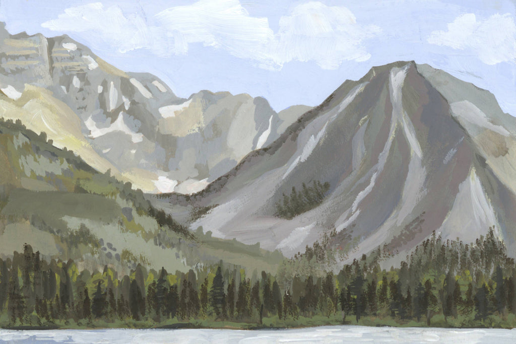 Valley View, Two Medicine Lake Montana Landscape Art Print by Matty Miller