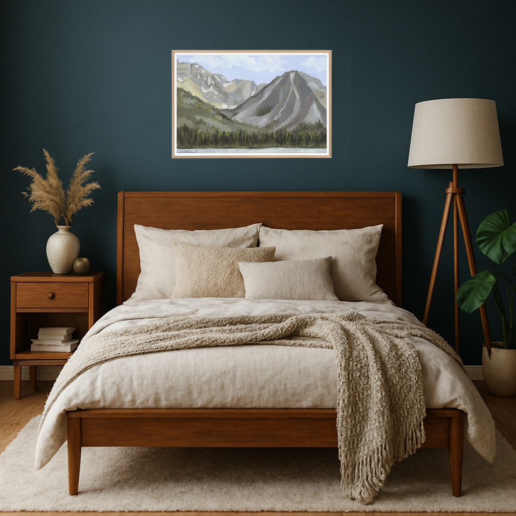 Valley View, Two Medicine Lake Montana Landscape Art Print by Matty Miller