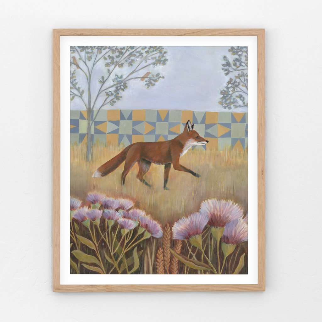 Vesper, Fox Art Print by Matty Miller