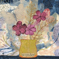 Wonder, Original Small Floral Mixed Media Painting by Matty Miller